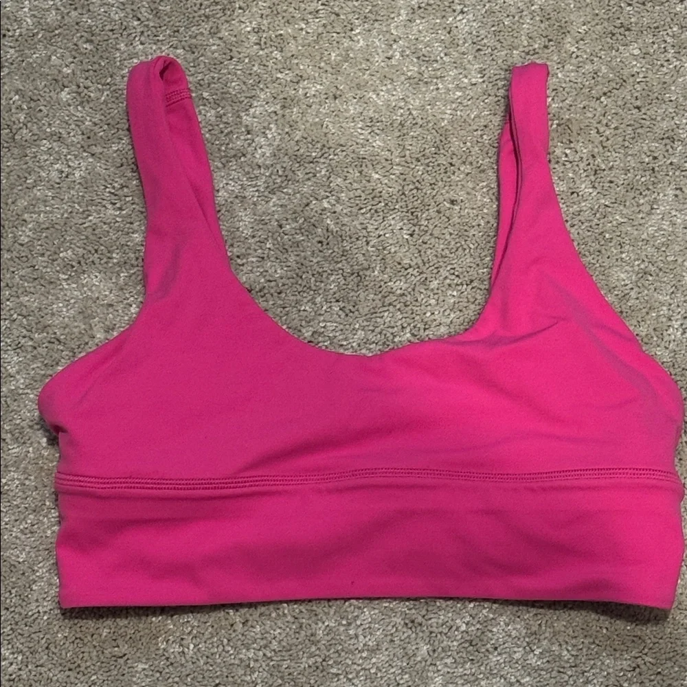 Lululemon Align Reversible Bra in Sonic Pink/Sonic Pink- size 8 - Picture 3 of 5